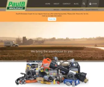 Paulbwholesale.com(Wholesale Supplies for ag and shop) Screenshot