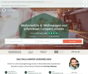 Paulcamper.at(Private Wohnmobil) Screenshot