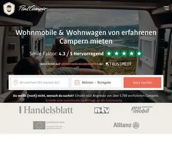 Paulcamper.de(Private Wohnmobil) Screenshot