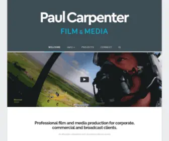 Paulcarpenterfilms.com(Paul Carpenter Film and Media) Screenshot