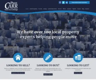 Paulcarrestateagents.co.uk(Estate Agent with 19 West Midlands Offices) Screenshot
