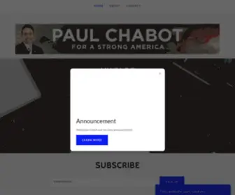 Paulchabot.com(Paul Chabot for Texas State Representative) Screenshot