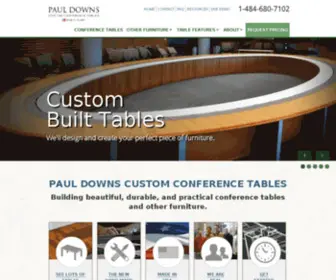 Pauldowns.com(Create Your Custom Conference Table For Any Size Room) Screenshot