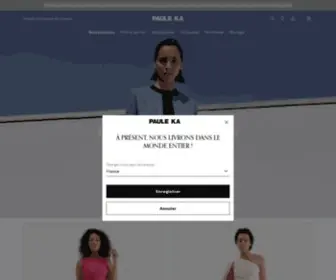 Pauleka.com(Prêt à porter de luxe) Screenshot