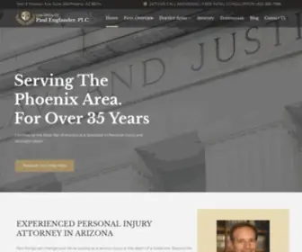 Paulenglander.com(Personal Injury Attorney Phoenix) Screenshot