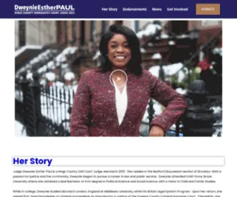 Paulforsurrogate2021.com(Dweynie Esther Paul For Surrogate 2021) Screenshot