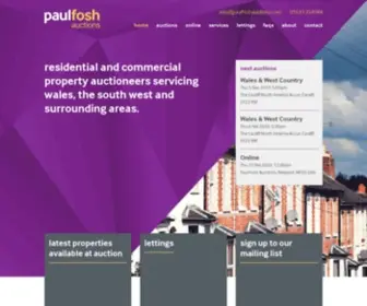Paulfoshauctions.com(Paul Fosh Auctions) Screenshot