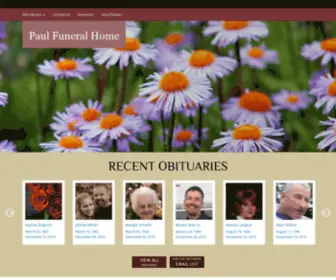 Paulfuneral.com(Paulfuneral) Screenshot