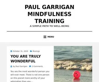 Paulgarrigan.com(Paul Garrigan Mindfulness Training) Screenshot