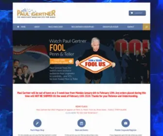 Paulgertnermagic.com(News flash) Screenshot