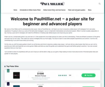 Paulhillier.net(PaulHillier) Screenshot