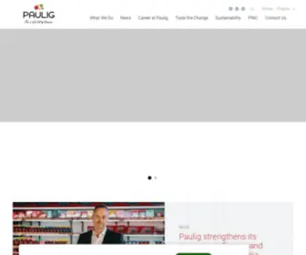 Pauliggroup.com(Paulig is an international family) Screenshot
