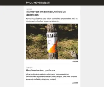 Paulihuhtiniemi.com(Pauli Huhtiniemi) Screenshot
