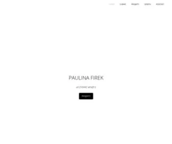 Paulinafirek.pl(Paulina Firek) Screenshot