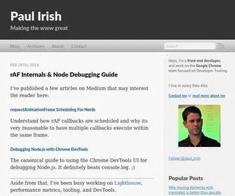 Paulirish.com(Paul Irish) Screenshot