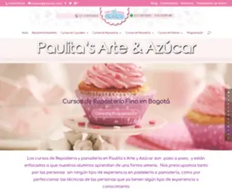 Paulitas.com(Cursos de Repostería Fina en Bogotá Virtuales) Screenshot