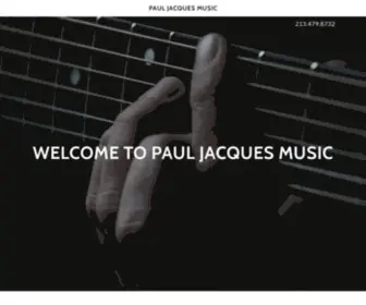 Pauljacquesmusic.com(Paul Jacques Music) Screenshot