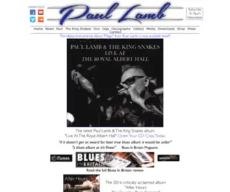 Paullamb.com(Paul Lamb Undisputed Master of the Blues Harmonica) Screenshot