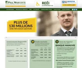 Paulmarcotte.ca(Gestion Financière Paul Marcotte) Screenshot