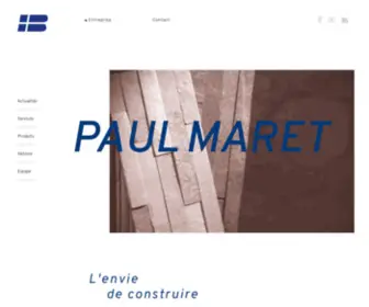 Paulmaret.ch(Matériaux de construction et conseil) Screenshot