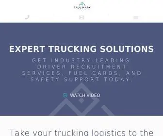 Paulmarkgroup.com(Paul Mark Take your trucking logistics to the next level) Screenshot