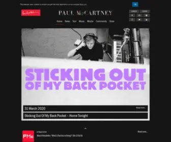 Paulmccartney.com(Official Paul McCartney) Screenshot