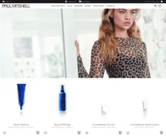 Paulmitchell.se(Paul Mitchell Sweden) Screenshot