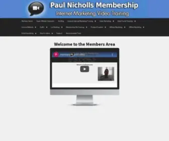 Paulnichollsmembership.com(Internet Marketing Video Training) Screenshot