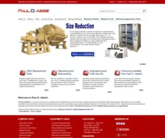 Pauloabbe.com(Paul O Abbé Equipment Company) Screenshot