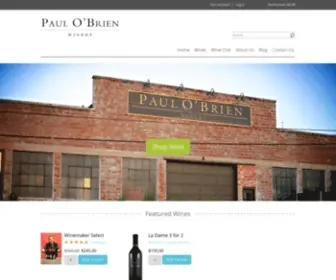 Paulobrienwines.com(Paulobrienwines) Screenshot