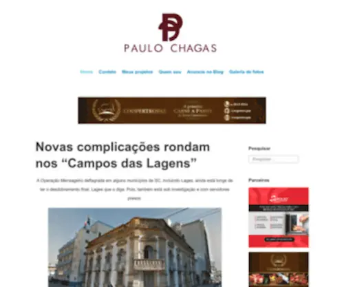 Paulochagas.net(Opinião) Screenshot