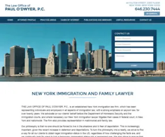 Paulodwyerlaw.com(New York Immigration Lawyer) Screenshot