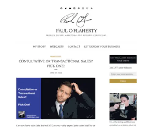 Pauloflaherty.com(Problem Solver) Screenshot