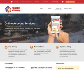 Pauloil.com(We Make Warm Friends and Keep You Cool) Screenshot