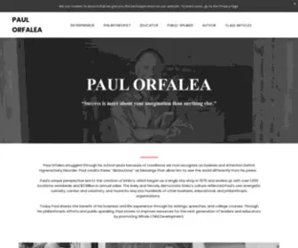 Paulorfalea.com(“I don’t see a great distinction between business and philanthropy) Screenshot