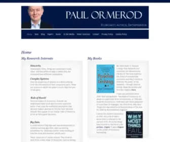 Paulormerod.com(Paul Ormerod) Screenshot