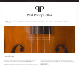 Paulperleycellos.com(Sales, Repair and Restoration of fine string instruments) Screenshot