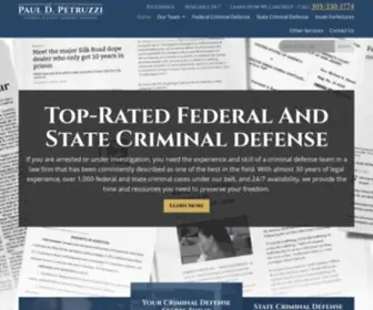 Paulpetruzzi.com(Federal Criminal Defense) Screenshot