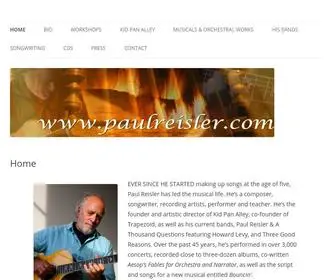 Paulreisler.com(Paul Reisler's Official Site) Screenshot