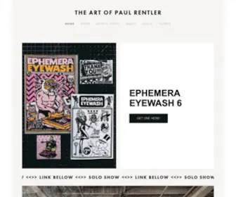 Paulrentler.com(The Art of Paul Rentler) Screenshot