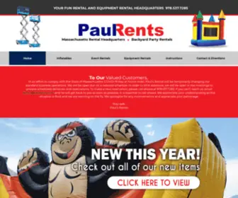 Paulrents.com(Paul Rents located in Leominster Ma) Screenshot