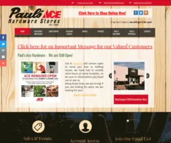 Paulsacehardware.com(Paul's Ace Hardware) Screenshot