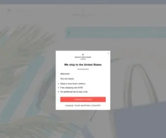 Paulsboutique.com(Unique Designer Bags and Purses) Screenshot