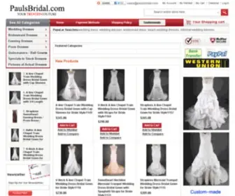 Paulsbridal.com(Best Quality Wedding Gowns) Screenshot