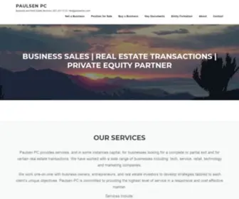 Paulsenpc.com(Business and Real Estate Services // ted@) Screenshot