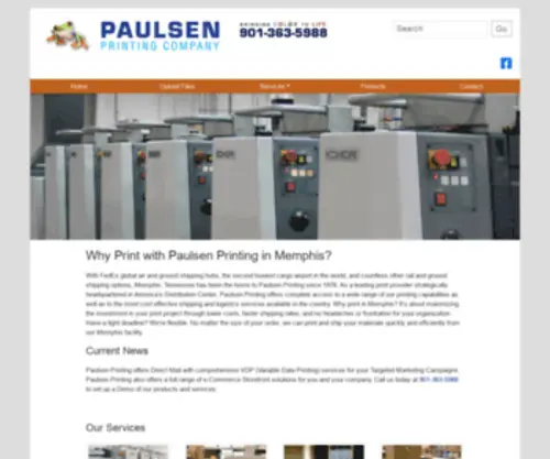 Paulsenprinting.com(Paulsen Printing Company) Screenshot