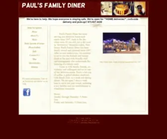 Paulsfamilydiner.com(Paul's Family Diner) Screenshot
