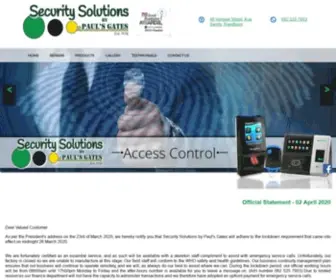 Paulsgates.co.za(Security Solutions by Pauls Gates) Screenshot