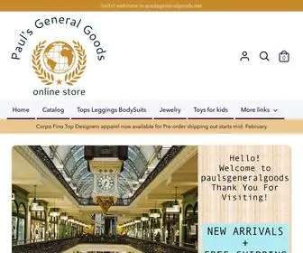 Paulsgeneralgoods.net(Pauls general goods) Screenshot