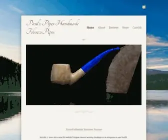 Paulspipes.com(Paul's Pipes Handmade Tobacco Pipes) Screenshot